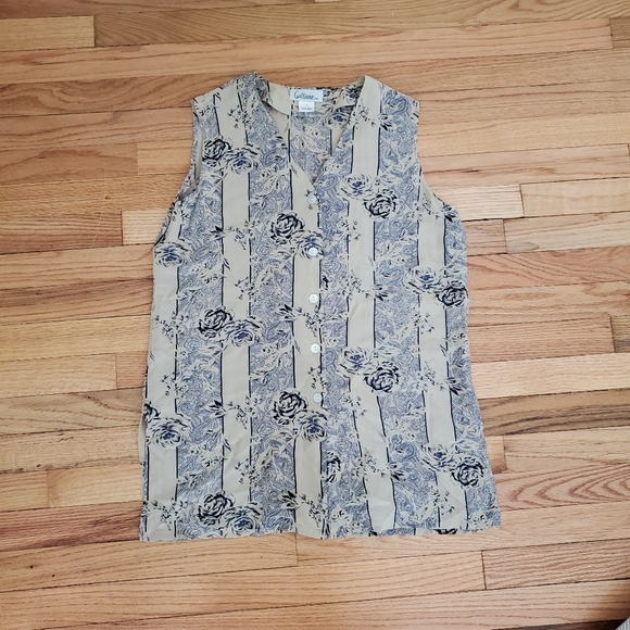 Silk Sleeveless Pant Set Size Large - Picture 2 of 10